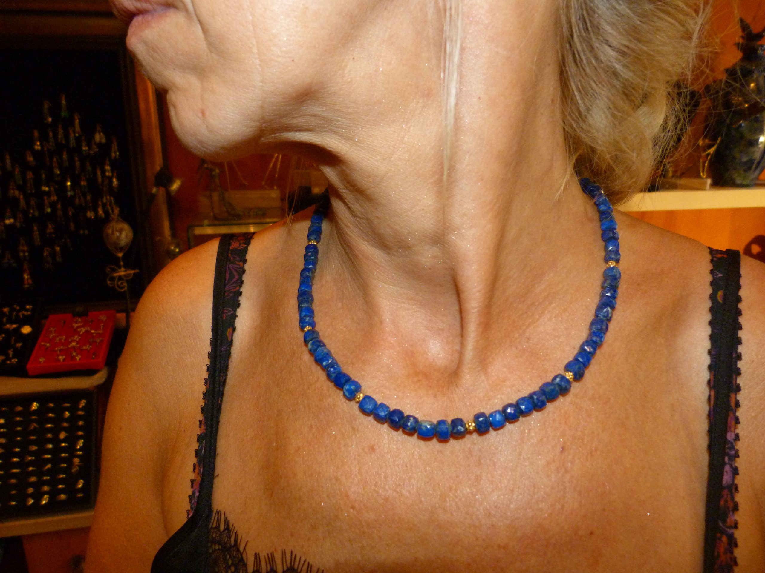 Collier lapis lazuli